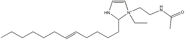 1-[2-(Acetylamino)ethyl]-2-(5-dodecenyl)-1-ethyl-4-imidazoline-1-ium Struktur