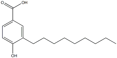 4-Hydroxy-3-nonylbenzoic acid Struktur