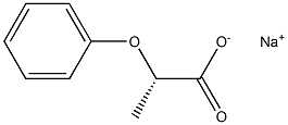 [S,(-)]-2-Phenoxypropionic acid sodium salt Struktur