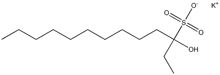 3-Hydroxytridecane-3-sulfonic acid potassium salt Struktur