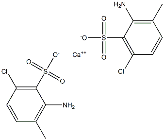 Bis(2-amino-6-chloro-3-methylbenzenesulfonic acid)calcium salt Struktur