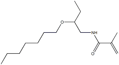 N-(2-Heptyloxybutyl)methacrylamide Struktur