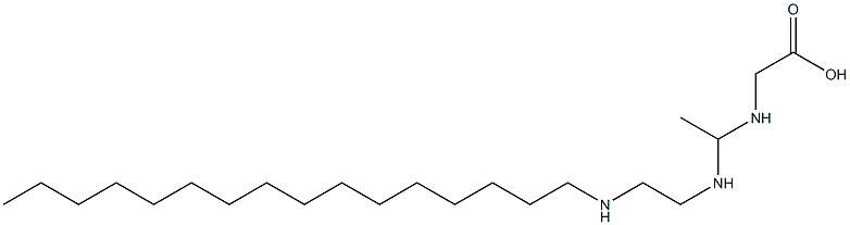 N-[1-[2-(Hexadecylamino)ethylamino]ethyl]glycine Struktur