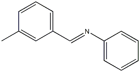 N-(m-Methylbenzylidene)aniline Struktur