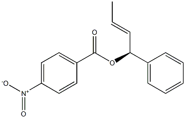 (+)-p-Nitrobenzoic acid (S,E)-1-phenyl-2-butenyl ester Struktur