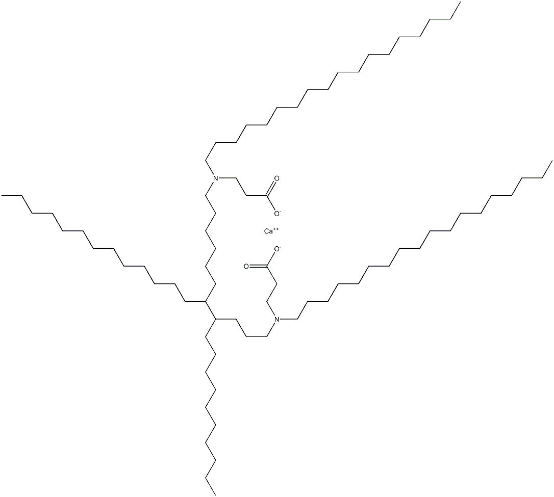 Bis[3-(dioctadecylamino)propanoic acid]calcium salt Struktur