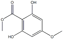 2,6-Dihydroxy-4-methoxybenzoic acid methyl ester Struktur