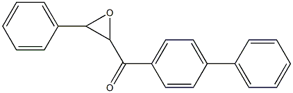 2-(4-Biphenylylcarbonyl)-3-phenyloxirane Struktur