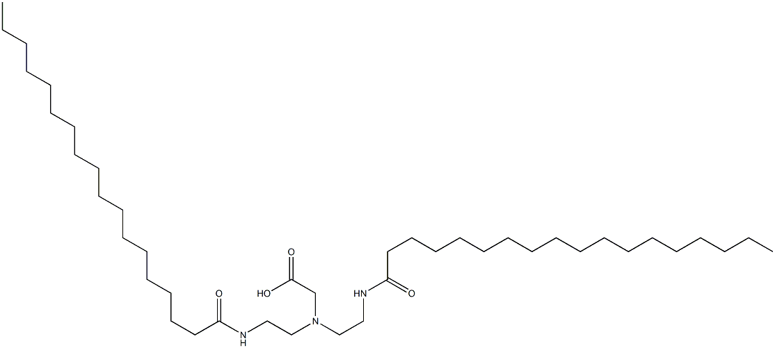 N,N-Bis[2-[(1-oxooctadecyl)amino]ethyl]glycine Struktur