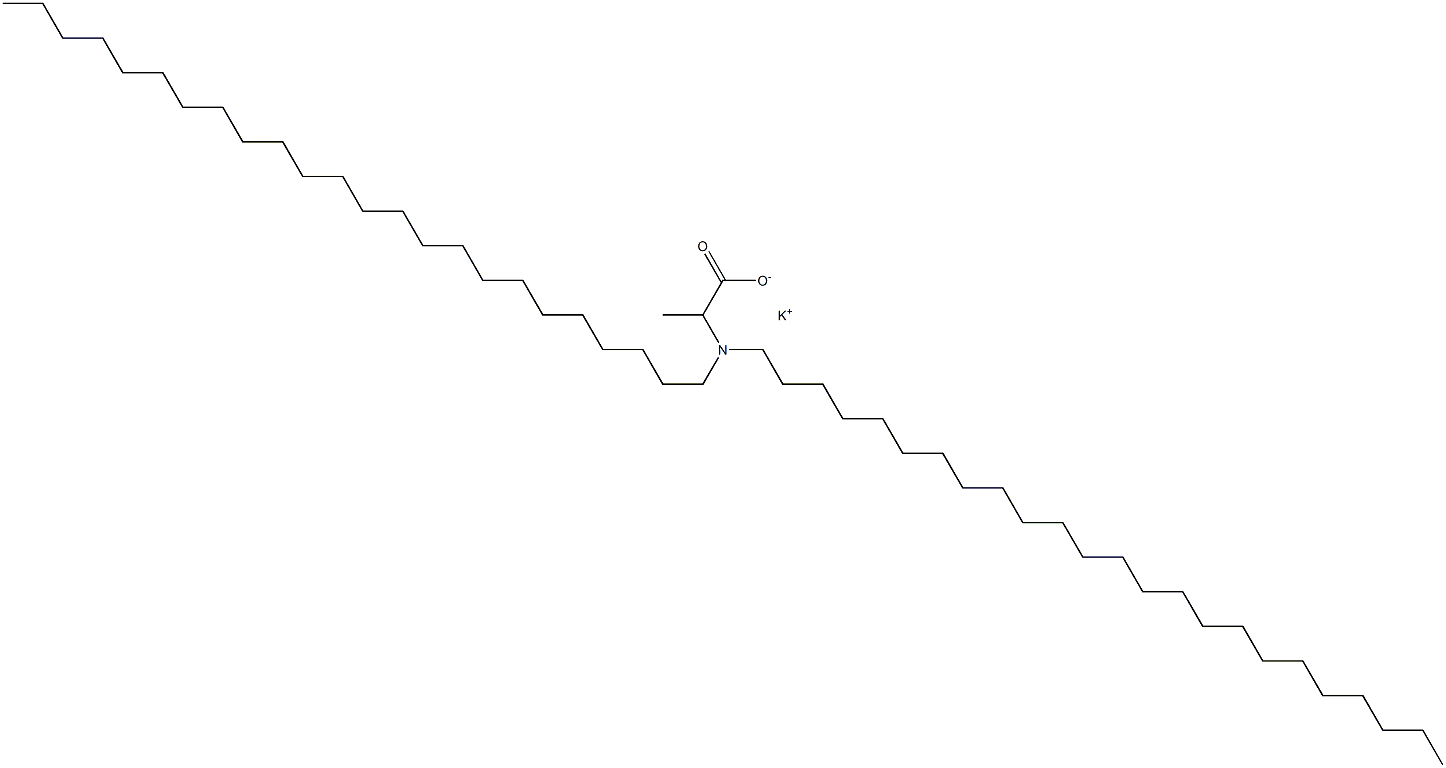 2-(Ditetracosylamino)propanoic acid potassium salt Struktur