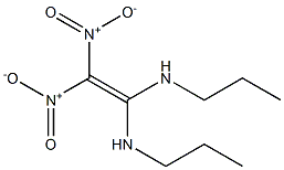 N,N'-(Dinitroethenylidene)bis(propan-1-amine) Struktur