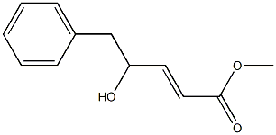 (E)-4-Hydroxy-5-phenyl-2-pentenoic acid methyl ester Struktur