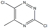 3,6-Dichloro-5-methyl-1,2,4-triazine Struktur