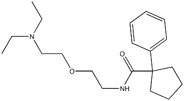 N-[2-(2-Diethylaminoethoxy)ethyl]-1-phenylcyclopentanecarboxamide Struktur