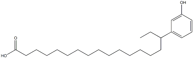 16-(3-Hydroxyphenyl)stearic acid Struktur