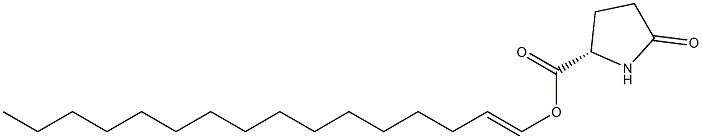 (S)-5-Oxopyrrolidine-2-carboxylic acid 1-hexadecenyl ester Struktur