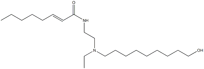 N-[2-[N-Ethyl-N-(9-hydroxynonyl)amino]ethyl]-2-octenamide Struktur