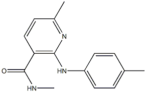 N,6-Dimethyl-2-(p-toluidino)nicotinamide Struktur