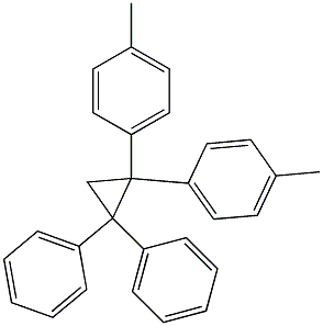 1,1-Bis(4-methylphenyl)-2,2-diphenylcyclopropane Struktur