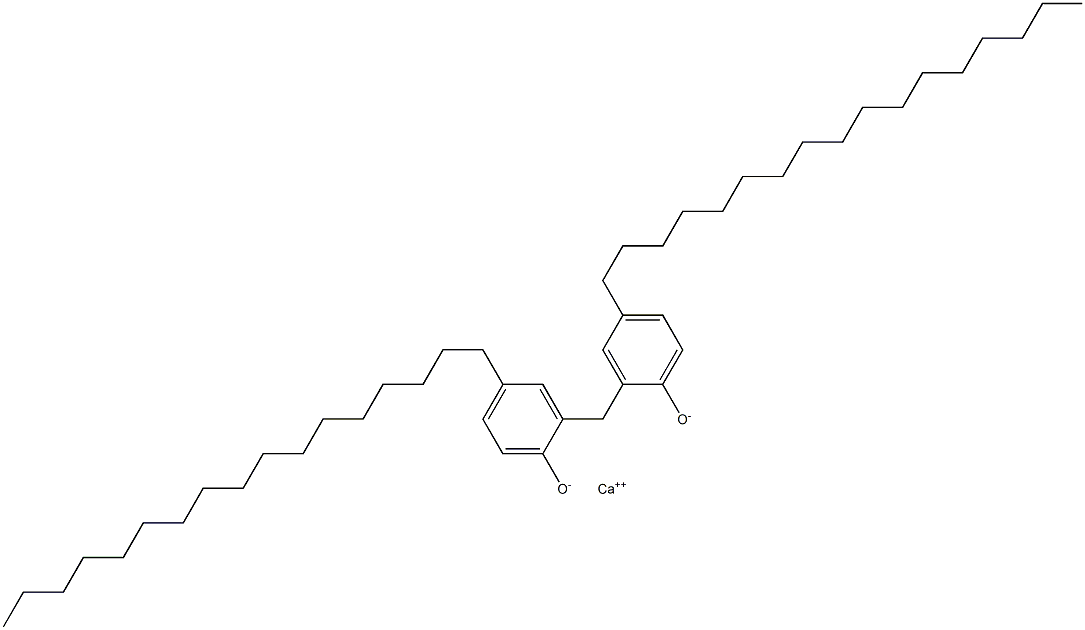 Calcium 2,2'-methylenebis(4-heptadecylphenoxide) Struktur