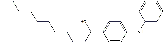 4-(1-Hydroxyundecyl)phenylphenylamine Struktur