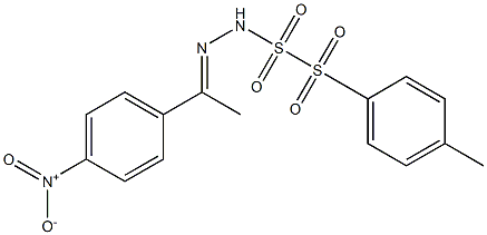 4'-Nitroacetophenone (tosylsulfonyl)hydrazone Struktur