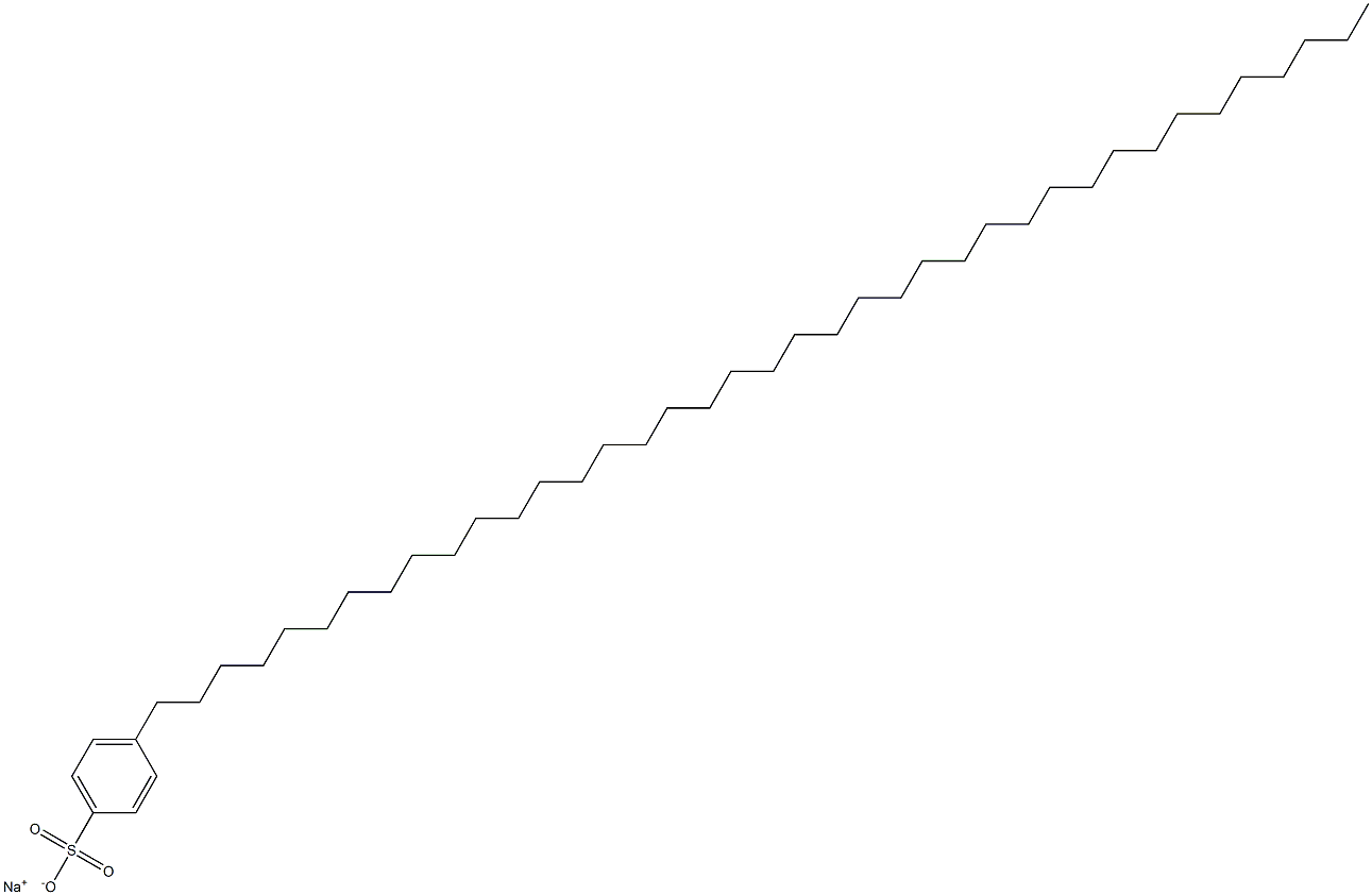 4-(Nonatriacontan-1-yl)benzenesulfonic acid sodium salt Struktur