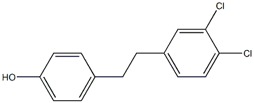 4-[2-(3,4-Dichlorophenyl)ethyl]phenol Struktur