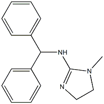 1-Methyl-2-benzhydrylamino-2-imidazoline Struktur