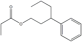 Propanoic acid 3-phenylhexyl ester Struktur