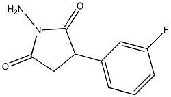 N-Amino-2-(m-fluorophenyl)succinimide Struktur