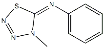 4,5-Dihydro-4-methyl-5-phenylimino-1,2,3,4-thiatriazole Struktur