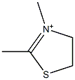 4,5-Dihydro-2,3-dimethylthiazol-3-ium Struktur