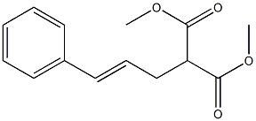 2-(trans-Cinnamyl)malonic acid dimethyl ester Struktur