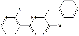 N-(2-Chloronicotinoyl)phenylalanine Struktur