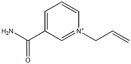 3-(Aminocarbonyl)-1-(2-propenyl)pyridinium Struktur