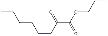 2-Ketocaprylic acid propyl ester Struktur