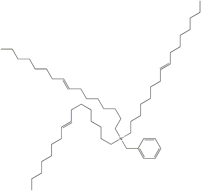 Tri(8-hexadecenyl)benzylaminium Struktur