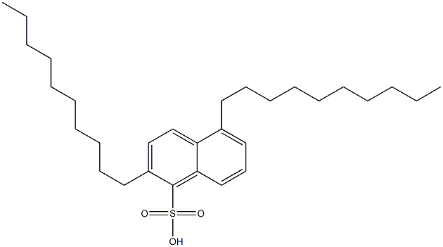 2,5-Didecyl-1-naphthalenesulfonic acid Struktur