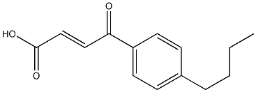 3-(4-Butylbenzoyl)acrylic acid Struktur