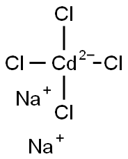 Sodium tetrachlorocadmate Struktur