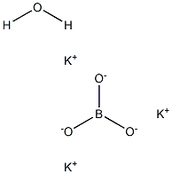 Potassium borate hydrate Struktur