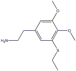 3,4-Dimethoxy-5-ethylthiophenethylamine Struktur