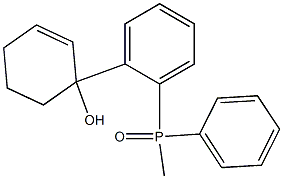 (1-Hydroxy-2-cyclohexen-1-yl)methyldiphenylphosphine oxide Struktur