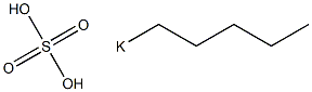 Sulfuric acid pentyl=potassium salt Struktur