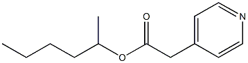 Pyridine-4-acetic acid 1,4-dimethylbutyl ester Struktur