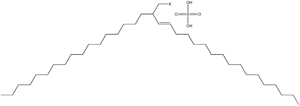 Sulfuric acid 2-heptadecyl-3-nonadecenyl=potassium ester salt Struktur