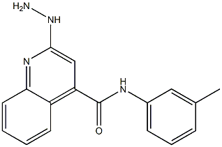 N-(3-Methylphenyl)-2-hydrazinoquinoline-4-carboxamide Struktur