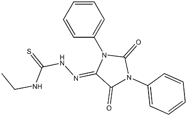 5-(4-Ethylthiosemicarbazono)-1,3-diphenyl-3,5-dihydro-1H-imidazole-2,4-dione Struktur