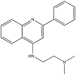 4-(2-Dimethylaminoethylamino)-2-phenylquinoline Struktur